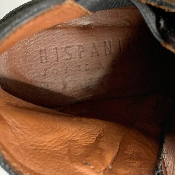 Hispanitas Women's Larae Leather Cross Buckle Heeled Boot Size 7.5/38 - Picture 11 of 15